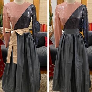 Vintage 1980’s William Pearson Reversible Belt Sequin Dress